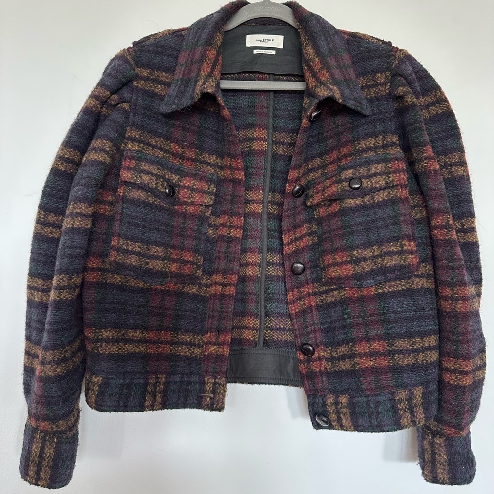 Isabel Marant Black and Red WOOL Jacket